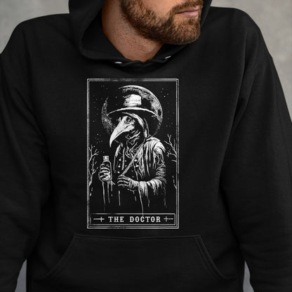 Best Doctor Shirt, Funny Doctor UnisexT-Shirt/Hoodie/Sweatshirt HLT00 - Plague Doctor Tarot Card Shirt Horror Death Occult Satanic T-Shirt