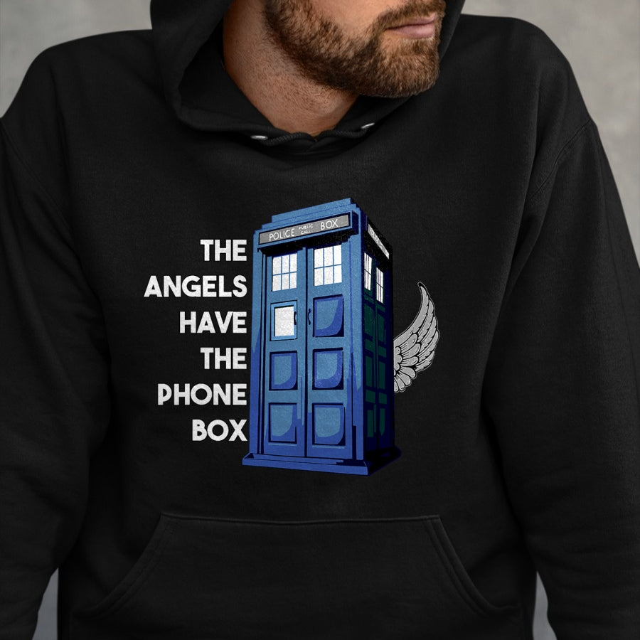 Best Doctor Shirt, Funny Doctor UnisexT-Shirt/Hoodie/Sweatshirt HLT00 - The Angels Have The Phone Box T-Shirt