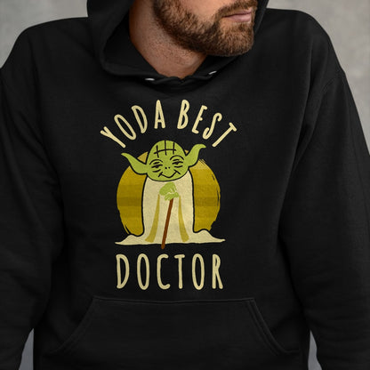 Best Doctor Shirt, Funny Doctor UnisexT-Shirt/Hoodie/Sweatshirt HLT00 - Star Wars Classic Yoda Best Doctor Jedi Vintage Chibi Yoda T-Shirt