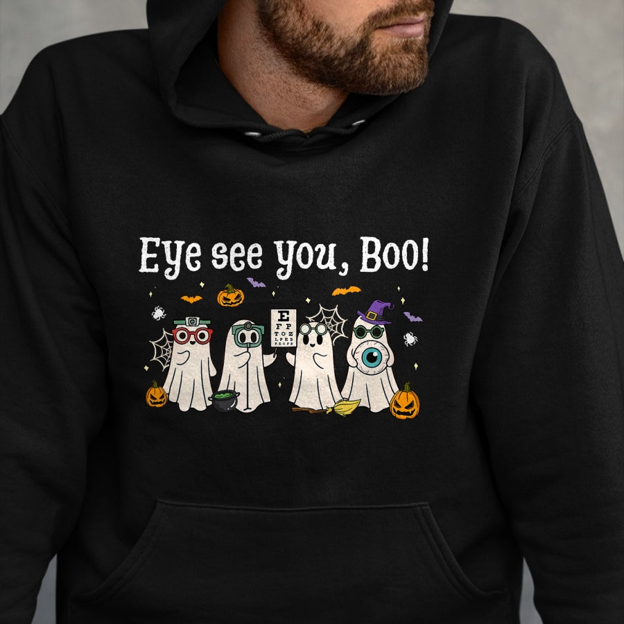 Best Doctor Shirt, Funny Doctor UnisexT-Shirt/Hoodie/Sweatshirt HLT00 - Cute Ghost Optometry Halloween Eye Doctor Ophthalmologist T-Shirt