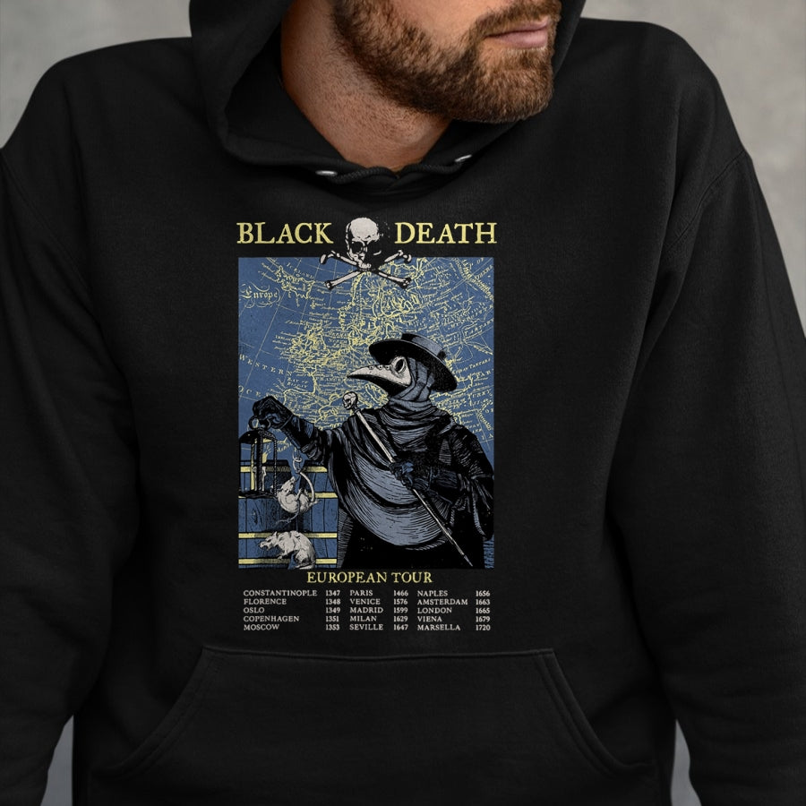 Best Doctor Shirt, Funny Doctor UnisexT-Shirt/Hoodie/Sweatshirt HLT00 - Plague Mask Doctor Plague Black Death European Tour T-Shirt