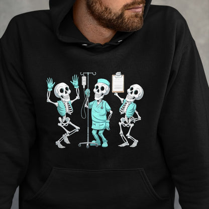 Best Doctor Shirt, Funny Doctor UnisexT-Shirt/Hoodie/Sweatshirt HLT00 - Funny Skeleton Doctor Halloween Humor for Nurses T-Shirt