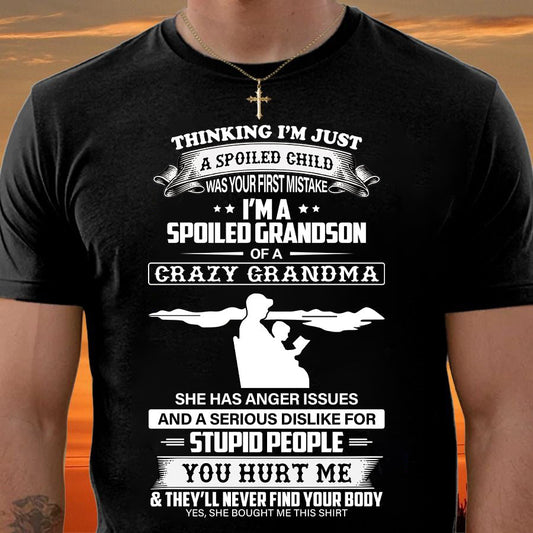 Spoiled by Grandma Shirt - From Grandma to Grandson TRNN00 (SKU-GMS2-00)