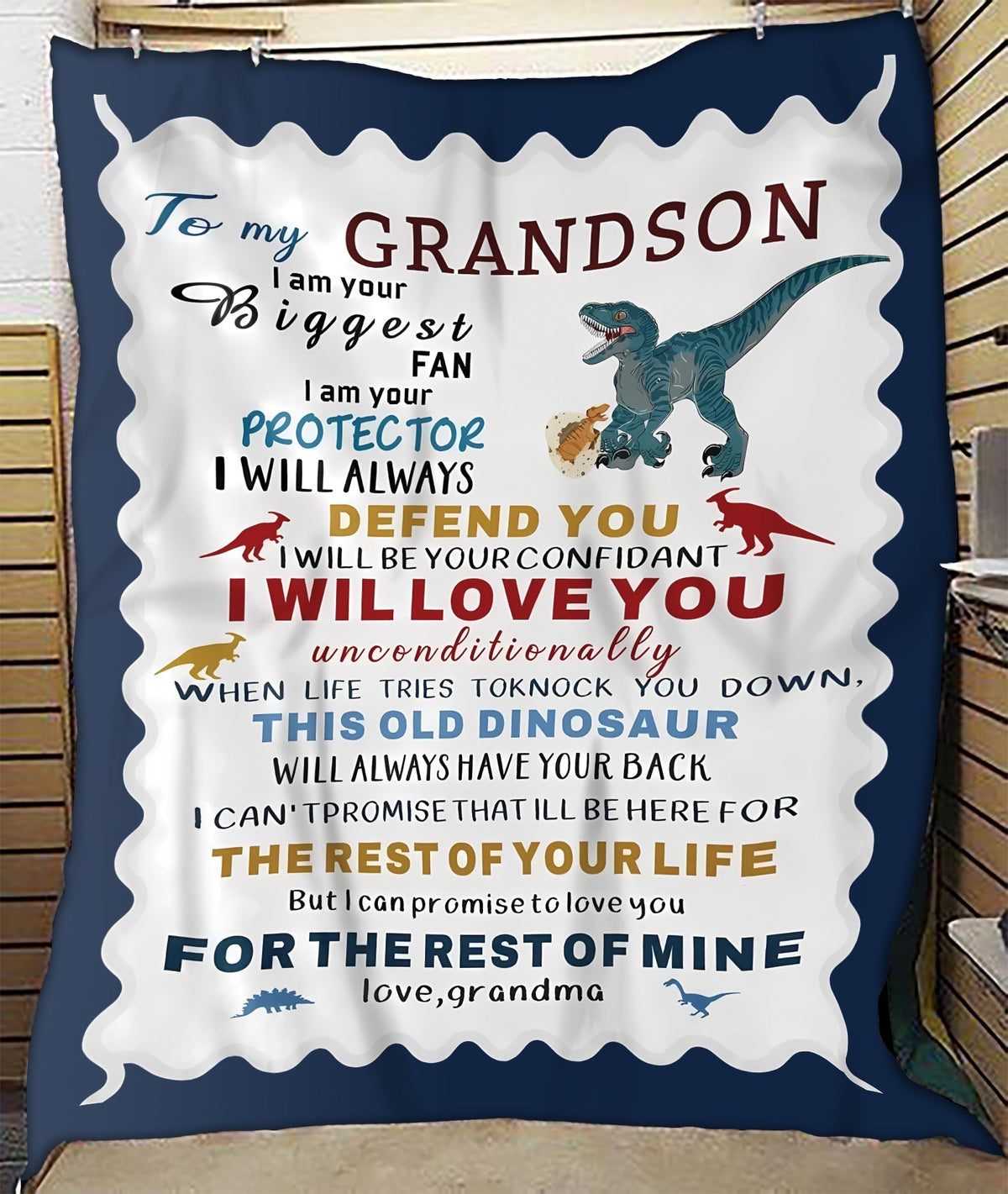 Special Gift For Your Grandson Blanket - From Grandma (SKUB10-154) FULL