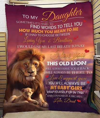 Special Gift for Your Daughter - From Dad Blanket (SKUB11-56)