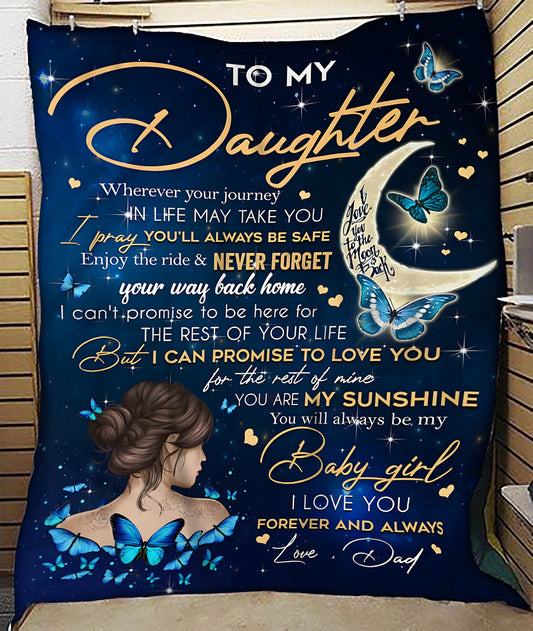 Special blanket for Daughter - From Dad blanket (SKUB12-320)