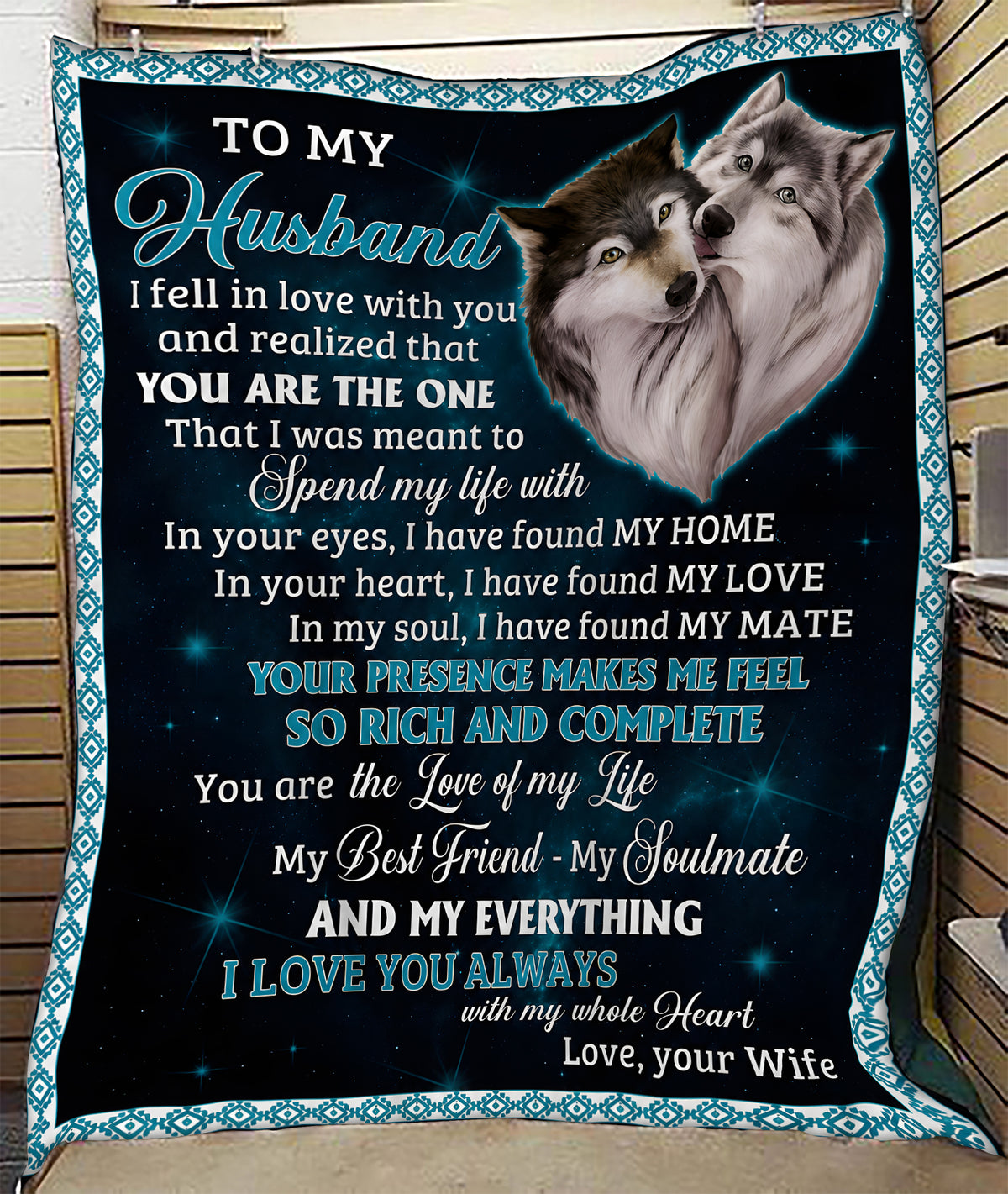 Perfect Gift Blanket For My Husband From Wife (SKU2606-30)