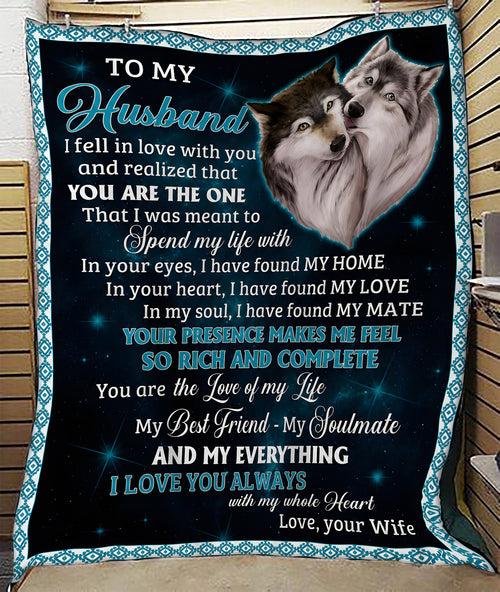Perfect Gift Blanket For My Husband From Wife (SKU2606-30)