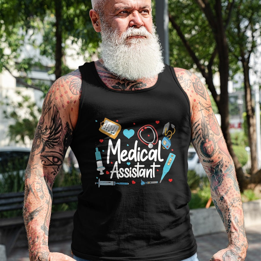 Best Doctor Shirt, Funny Doctor UnisexT-Shirt/Hoodie/Sweatshirt HLT00 - Medical Assistant MA CMA Nursing Doctor Assistant Student T-Shirt, Men, Black, Large