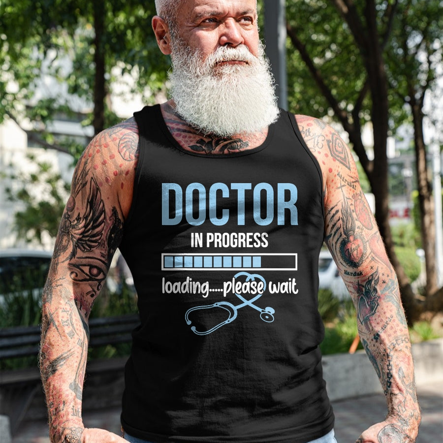 Best Doctor Shirt, Funny Doctor UnisexT-Shirt/Hoodie/Sweatshirt HLT00 - Stethoscope Doctor In Progress Loading Please Wait Medical T-Shirt