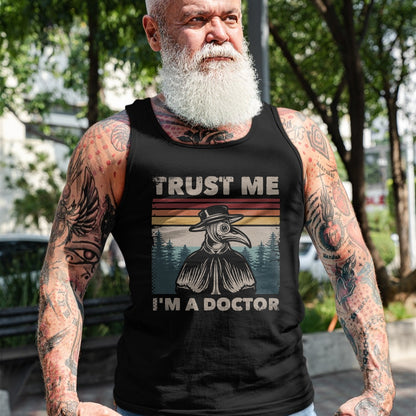 Best Doctor Shirt, Funny Doctor UnisexT-Shirt/Hoodie/Sweatshirt HLT00 - Trust Me I'm A Doctor Plague Doctor Face Mask Physician T-Shirt