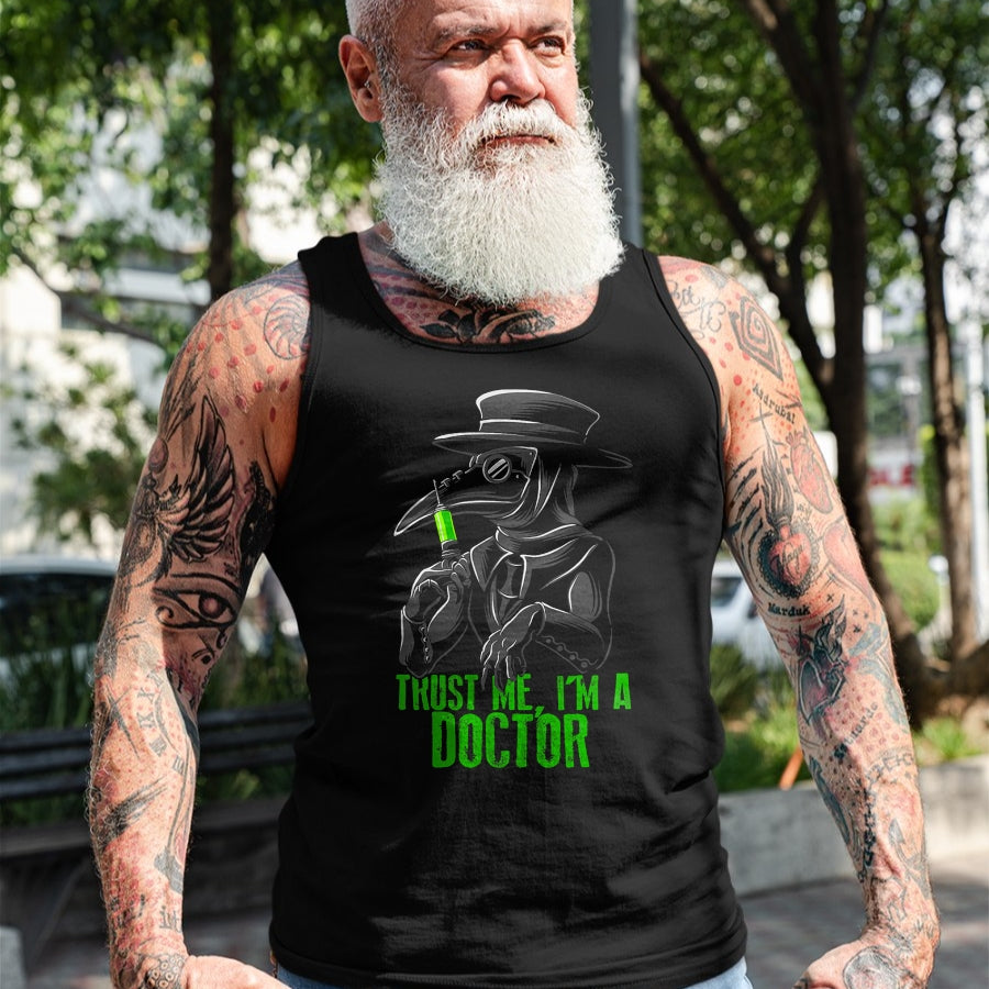 Best Doctor Shirt, Funny Doctor UnisexT-Shirt/Hoodie/Sweatshirt HLT00 - Trust Me I'm A Doctor, Goth Medieval Plague Doctor T-Shirt Small