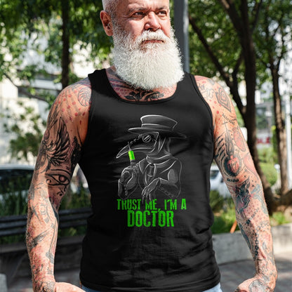 Best Doctor Shirt, Funny Doctor UnisexT-Shirt/Hoodie/Sweatshirt HLT00 - Trust Me I'm A Doctor, Goth Medieval Plague Doctor T-Shirt Small