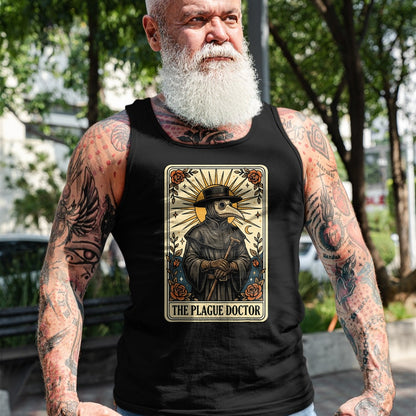 Best Doctor Shirt, Funny Doctor UnisexT-Shirt/Hoodie/Sweatshirt HLT00 - Plague Doctor Tarot Card Gothic T-Shirt