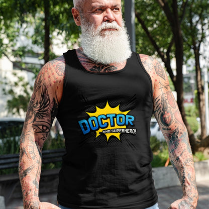 Best Doctor Shirt, Funny Doctor UnisexT-Shirt/Hoodie/Sweatshirt HLT00 - Doctor & Superhero - Comic Book Style T-Shirt