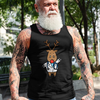 Best Doctor Shirt, Funny Doctor UnisexT-Shirt/Hoodie/Sweatshirt HLT00 - Reindeer Doctor Nurse Stethoscope Medical Christmas PJ T-Shirt