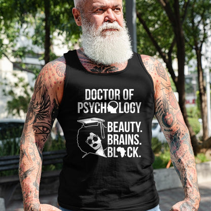 Best Doctor Shirt, Funny Doctor UnisexT-Shirt/Hoodie/Sweatshirt HLT00 - PsyD Doctor of Psychology PsychD Black Doctorate Graduation T-Shirt