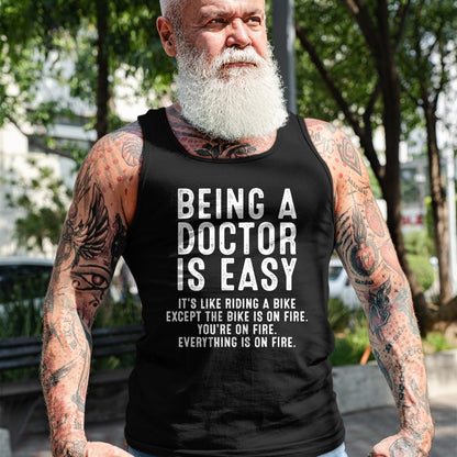 Best Doctor Shirt, Funny Doctor UnisexT-Shirt/Hoodie/Sweatshirt HLT00 - Being A Doctor Is Easy, Doctor Life Funny Doctor T-Shirt