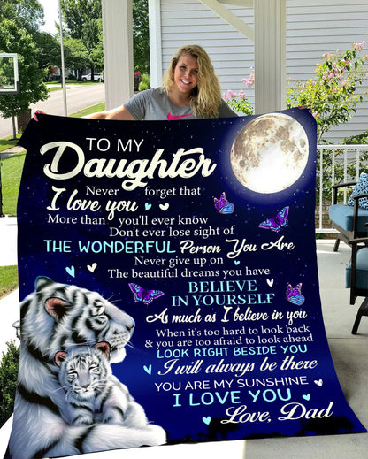 Special Gift For Your Daughter Blanket - From Dad (SKUB06-77)