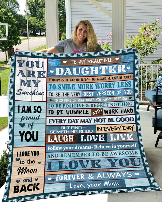Special Gift For Your Daughter Blanket - From Mom
