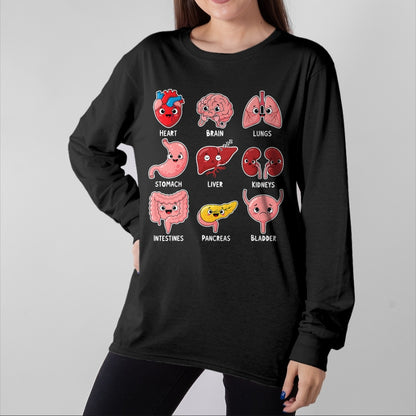 Best Doctor Shirt, Funny Doctor UnisexT-Shirt/Hoodie/Sweatshirt HLT00 - Cute Human Organs Cartoon Anatomy Science Humor T-Shirt