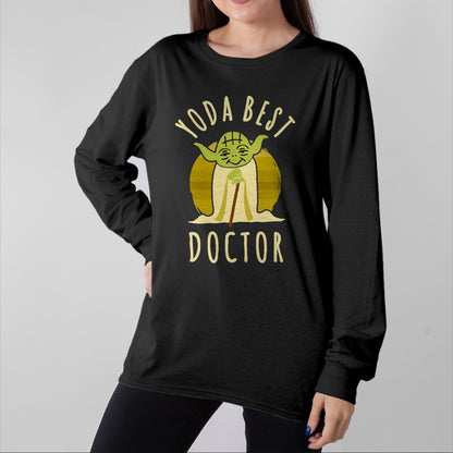Best Doctor Shirt, Funny Doctor UnisexT-Shirt/Hoodie/Sweatshirt HLT00 - Star Wars Classic Yoda Best Doctor Jedi Vintage Chibi Yoda T-Shirt