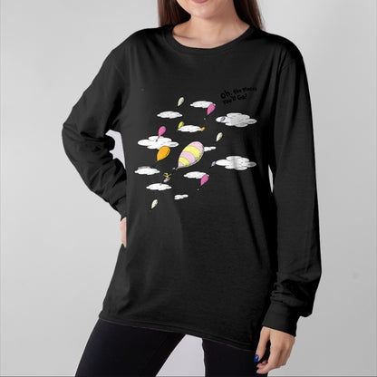 Best Doctor Shirt, Funny Doctor UnisexT-Shirt/Hoodie/Sweatshirt HLT00 - Dr. Seuss Oh the Places You_ll Go, Hot Air Balloons T-Shirt