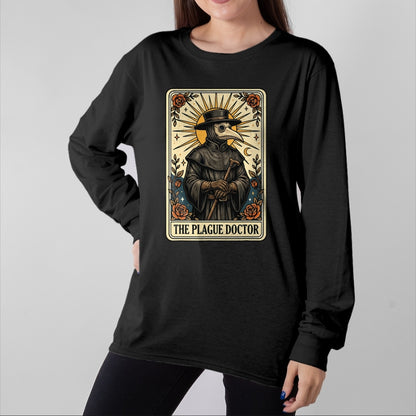 Best Doctor Shirt, Funny Doctor UnisexT-Shirt/Hoodie/Sweatshirt HLT00 - Plague Doctor Tarot Card Gothic T-Shirt