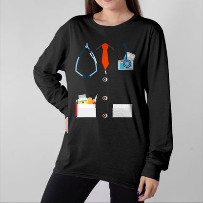 Best Doctor Shirt, Funny Doctor UnisexT-Shirt/Hoodie/Sweatshirt HLT00 - Doctor White Lab Coat Funny Halloween Costume for Men Women T-Shirt