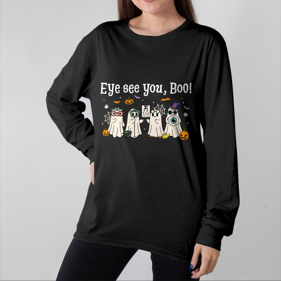 Best Doctor Shirt, Funny Doctor UnisexT-Shirt/Hoodie/Sweatshirt HLT00 - Cute Ghost Optometry Halloween Eye Doctor Ophthalmologist T-Shirt
