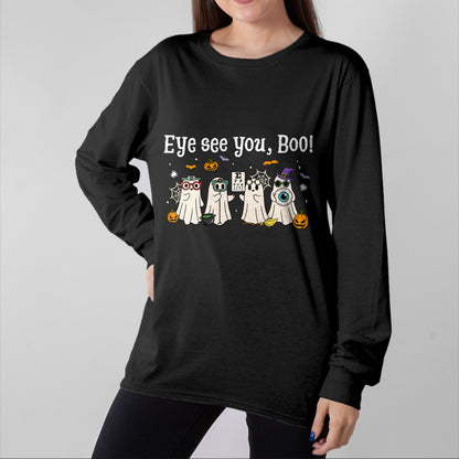 Best Doctor Shirt, Funny Doctor UnisexT-Shirt/Hoodie/Sweatshirt HLT00 - Cute Ghost Optometry Halloween Eye Doctor Ophthalmologist T-Shirt