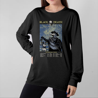 Best Doctor Shirt, Funny Doctor UnisexT-Shirt/Hoodie/Sweatshirt HLT00 - Plague Mask Doctor Plague Black Death European Tour T-Shirt