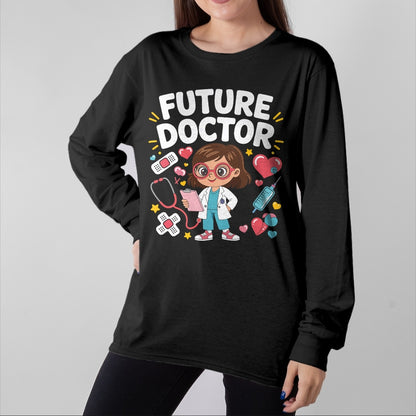 Best Doctor Shirt, Funny Doctor UnisexT-Shirt/Hoodie/Sweatshirt HLT00 - Future Doctor - Future Doctor Cute Girl Medical Career Gifts for Girls Kids T-Shirt