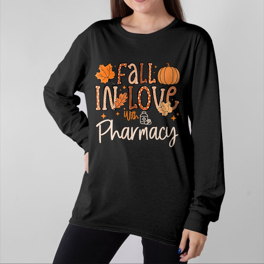 Best Doctor Shirt, Funny Doctor UnisexT-Shirt/Hoodie/Sweatshirt HLT00 - Fall in Love with Pharmacy CPHT Pharmacist Technician Autumn T-Shirt