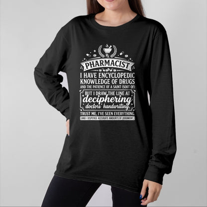 Best Doctor Shirt, Funny Doctor UnisexT-Shirt/Hoodie/Sweatshirt HLT00 - Funny Pharmacist Typography Quote Doctors Handwriting T-Shirt