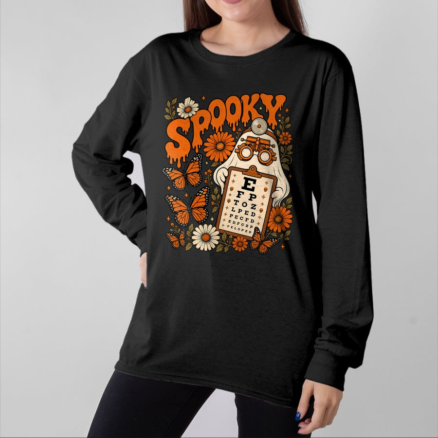 Best Doctor Shirt, Funny Doctor UnisexT-Shirt/Hoodie/Sweatshirt HLT00 - Spooky Ghost Boo Vision Squad Optometrist Halloween Eye Dr T-Shirt