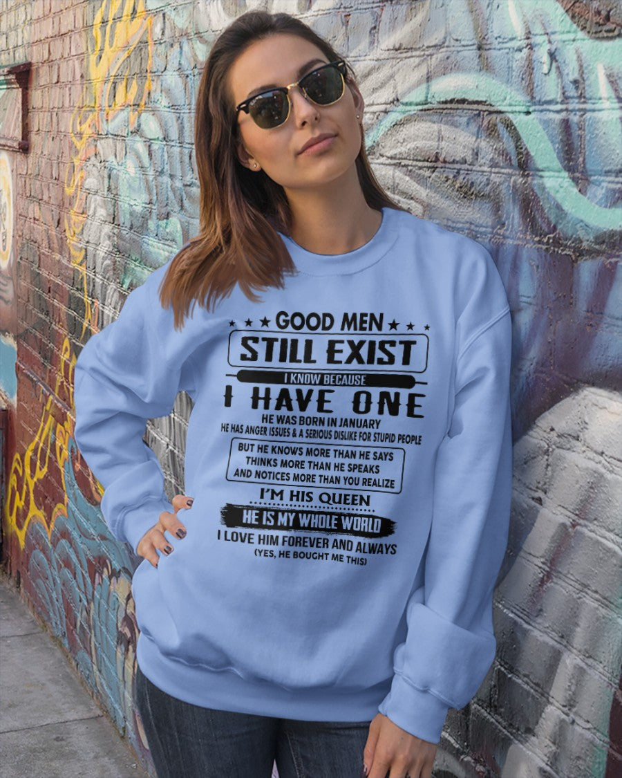 January - Good men Still Exist - gift for your girlfriend, wife from Husband - TRNN01 (SKU-GM-01)
