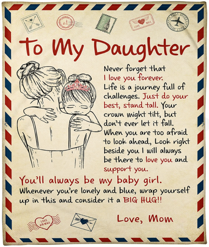Special Mom Gift Blanket - From Daughter
