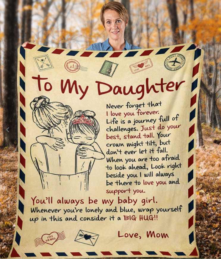 Special Mom Gift Blanket - From Daughter