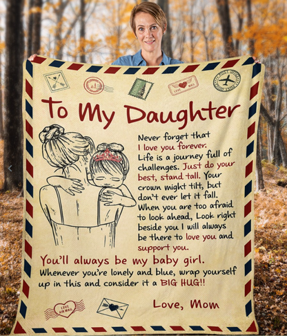 Special Mom Gift Blanket - From Daughter