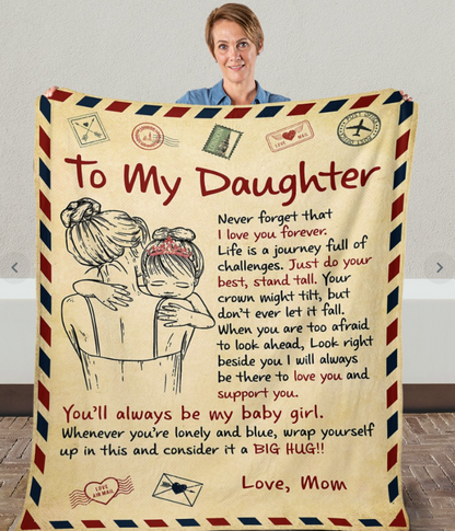 Special Mom Gift Blanket - From Daughter