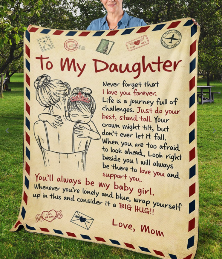 Special Mom Gift Blanket - From Daughter
