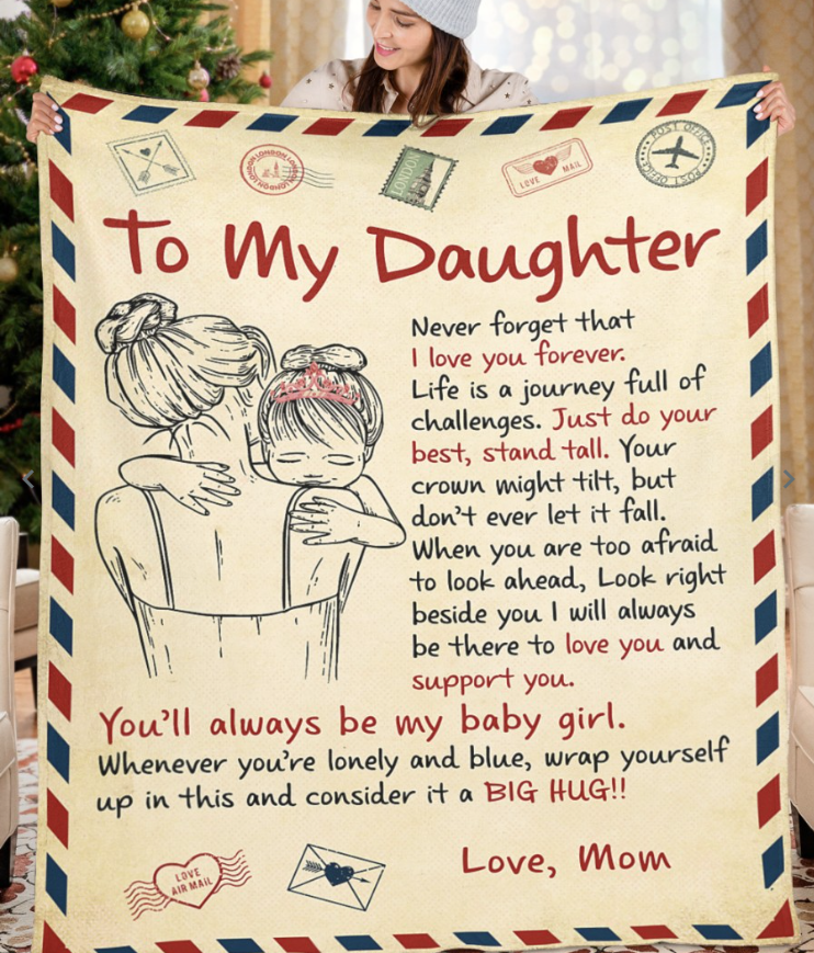 Special Mom Gift Blanket - From Daughter