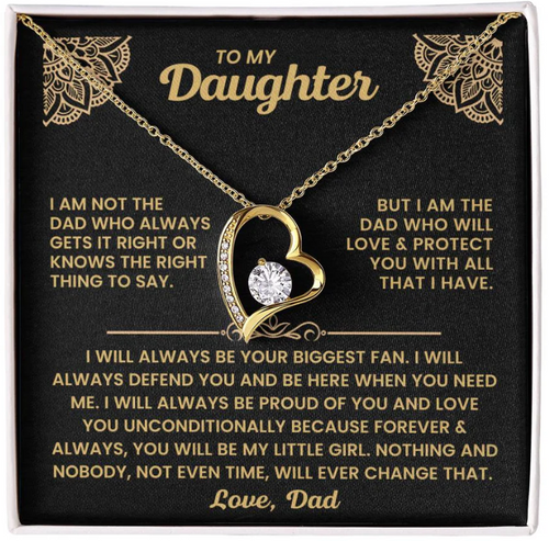 GIFT FROM DAD TO MY DAUGHTER - Forever Love Necklace