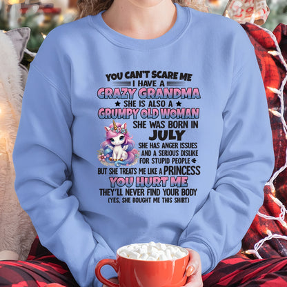JULY - YOU CAN'T SCARE ME - GIFT FROM GRANDMA FOR GRANDDAUGHTER - TRNN07 (SKU09-106-07)