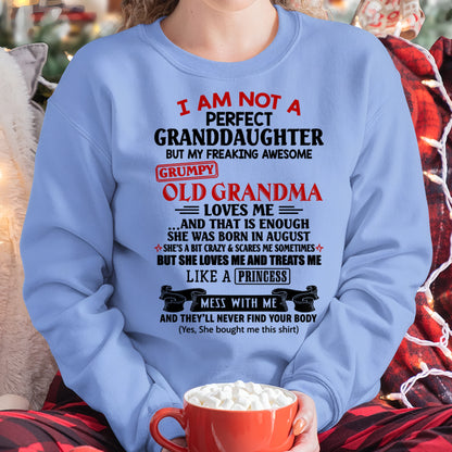 AUGUST - I AM NOT A PERFECT GRANDDAUGHTER - FROM GRANDMA - TRNN08 (SKU2606-381-08)