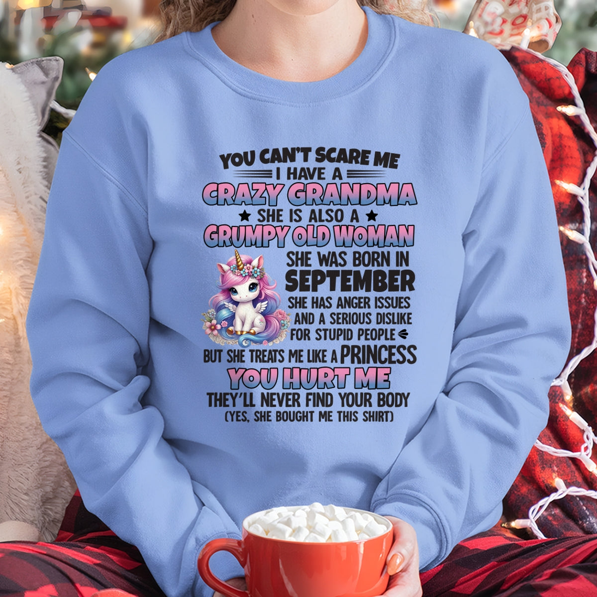 SEPTEMBER - YOU CAN'T SCARE ME - GIFT FROM GRANDMA FOR GRANDDAUGHTER - TRNN09 (SKU09-106-09)