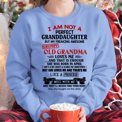 APRIL - I AM NOT A PERFECT GRANDDAUGHTER - FROM GRANDMA - TRNN04 (SKU2606-381-04)