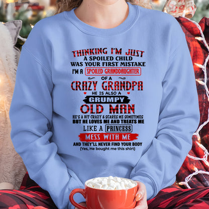 SPOILED GRANDDAUGHTER - GIFT FROM GRANDPA - TRNN00 (SKU2602-117-00)