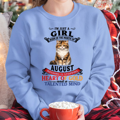 AUGUST - NOTHING IS STOPPING THIS FLAMING SOUL - Birthday T Shirt For Woman - TRNN08 (SKU2605-74-08)